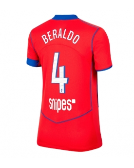 Paris Saint-Germain Lucas Beraldo #4 Maglia Gara Terza Repliche 2025-26 Donna Maniche Corte